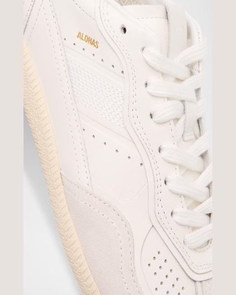 TB.490 Leather Suede-Trim Sneakers
