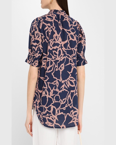 Los Altos Floral-Print Organic Cotton Top