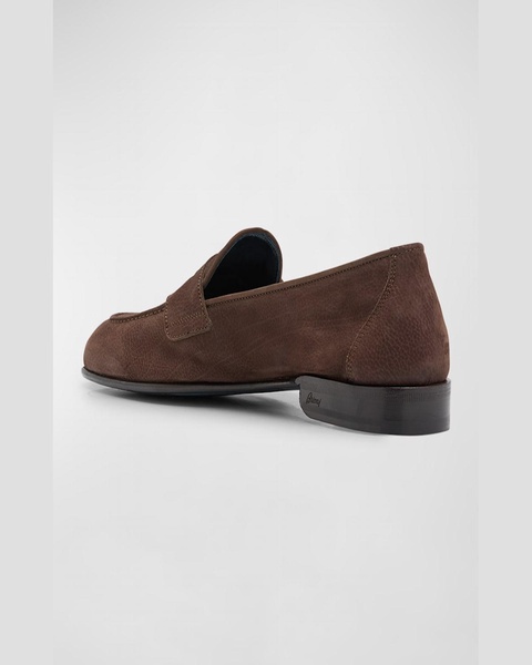 Men's Suede Penny Loafers