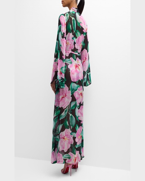 Winter Floral Betty Maxi Dress Coverup
