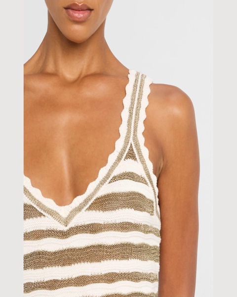 Binetto Stripe Knit Tank Top
