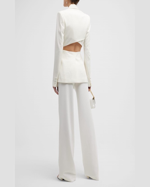 Chelsea Mid-Rise Wide Straight Trousers