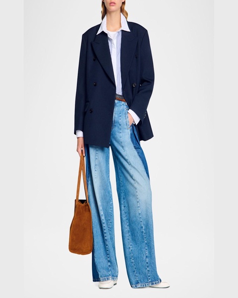 Royal Oversized Wool-Blend Blazer
