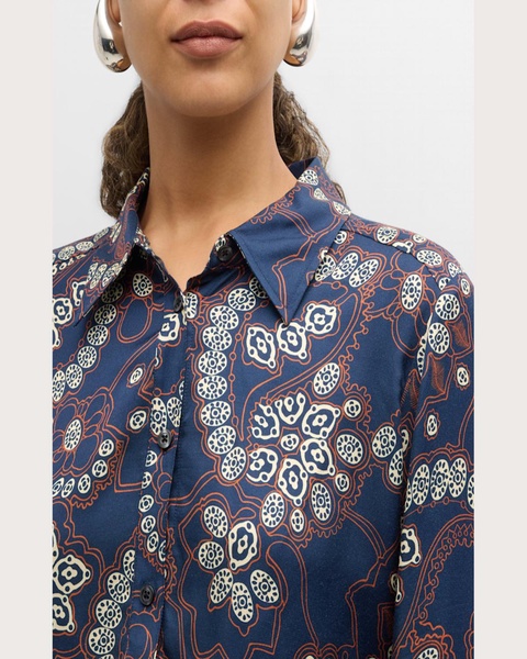Aiden Abstract-Print Viscose top