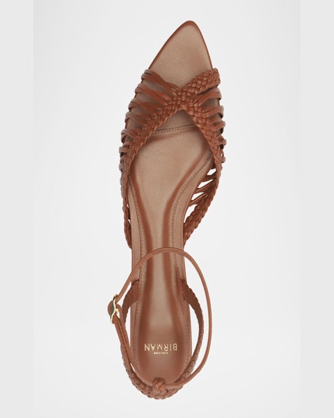 Agatha Leather Flat Sandals