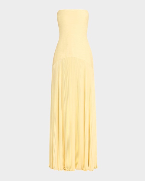 Sunniva Strapless Drop-Waist Dress