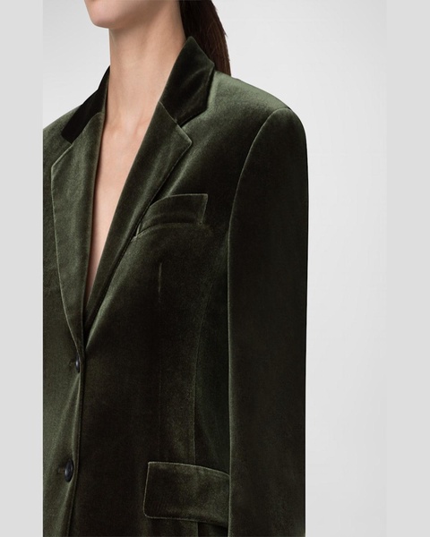 Taddeo Stretch Velvet Blazer Jacket