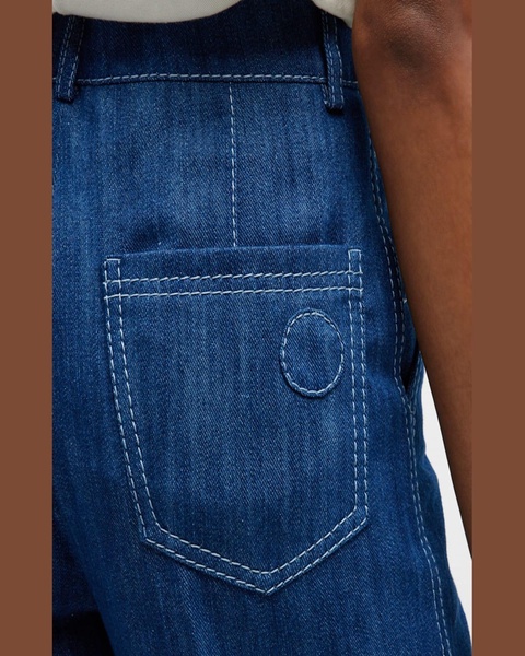Chiara Dot Detail Denim Pants 