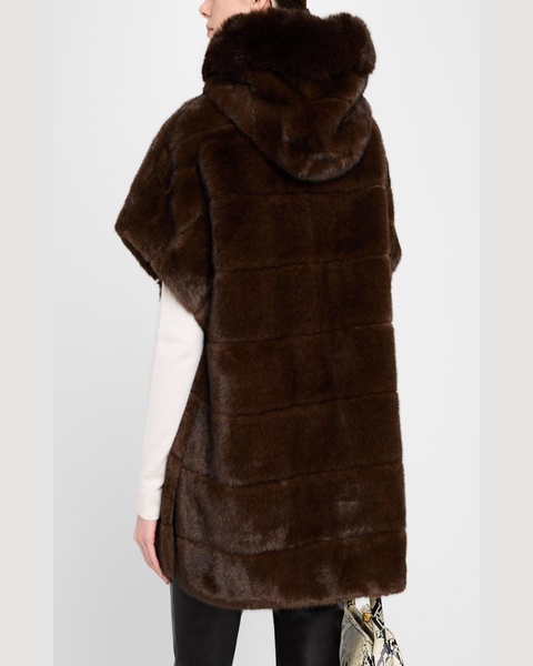 The Gloria Faux Fur Short Sleeve Vest
