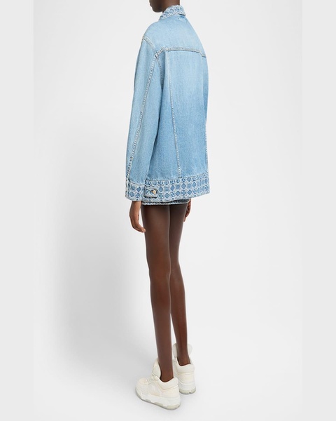 MA Quad Denim Jacquard Trucker Jacket