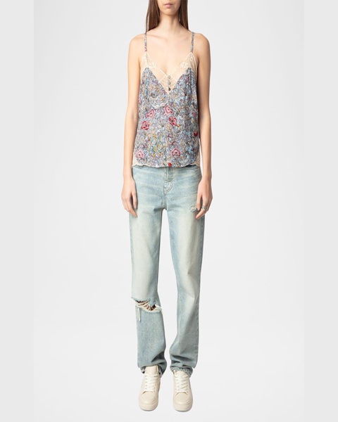 Cyoko Soft British Flowers Cami