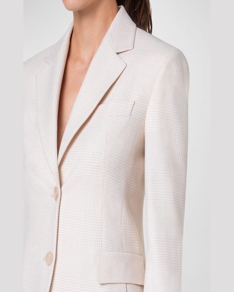 Taddeo Check Single-Breasted Jacket