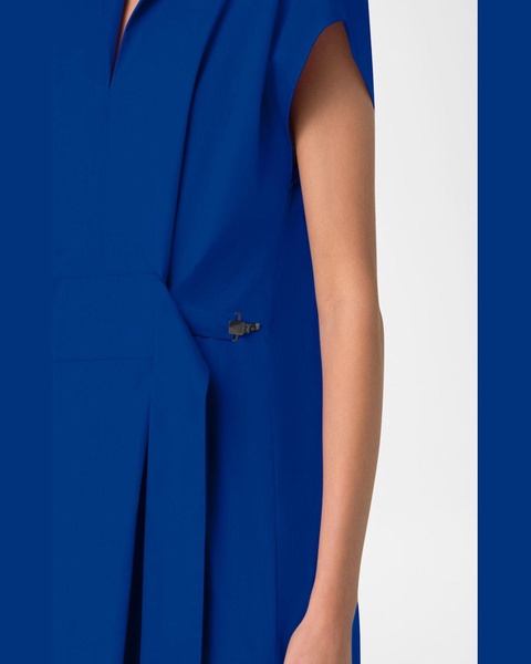Short-Sleeve Belted Midi Shirtdress