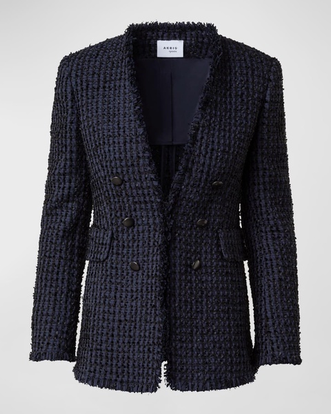  Chunky Tweed Fringe Jacket