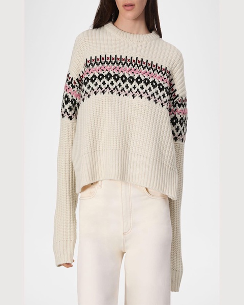 Leigh Fair Isle Crewneck Sweater
