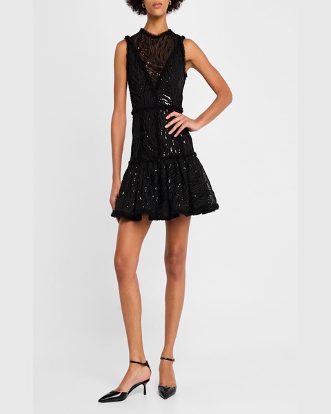 Ellis Sleeveless Lace Mini Dress