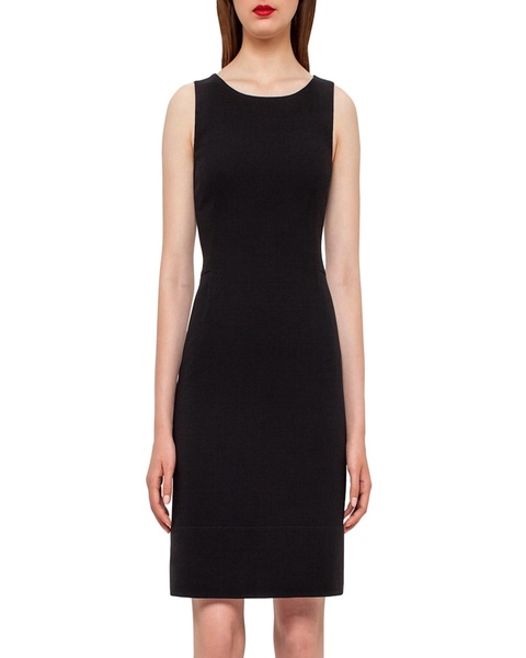 Wool Crepe Double-Hem Dress