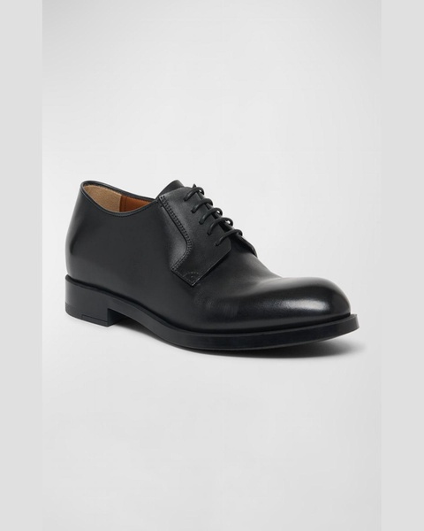 Men's Leather Lace-Up Derby Loafers