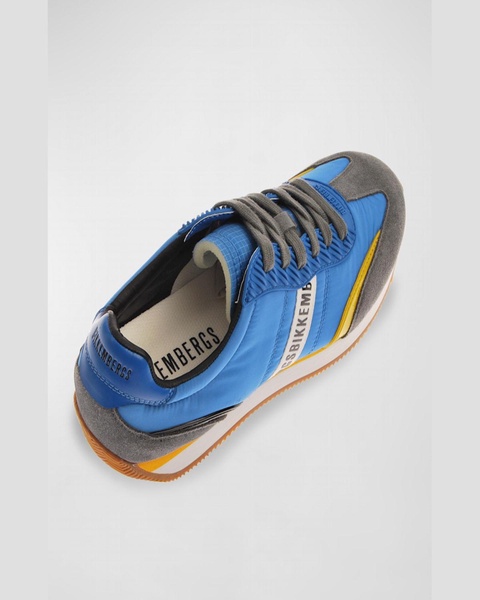Men's Nylon Logo Low-Top Sneakers