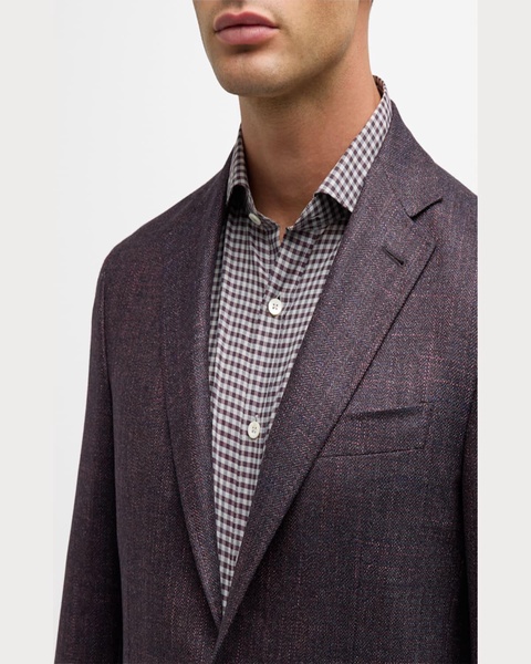 Men's Melange Wool-Blend Blazer