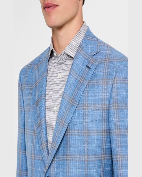 Men's Wool Plaid Sport Coat