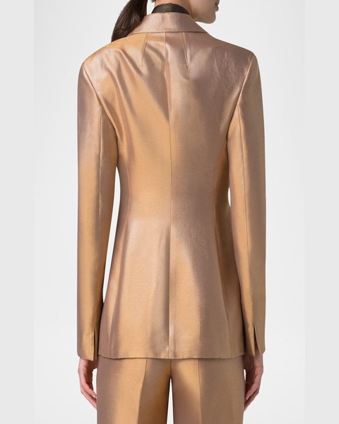Walker Metallic Single-Breasted Jacket