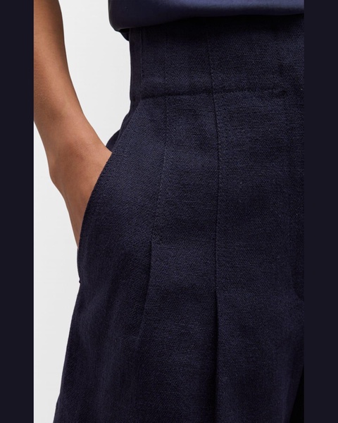 Bennett Pleated Wide-Leg Shorts