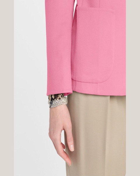 Saigon Single-Breasted Linen-Silk Jacket