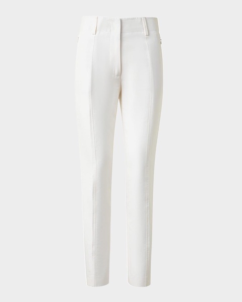 Connor Cotton-Silk Slim-Leg Ankle Pants