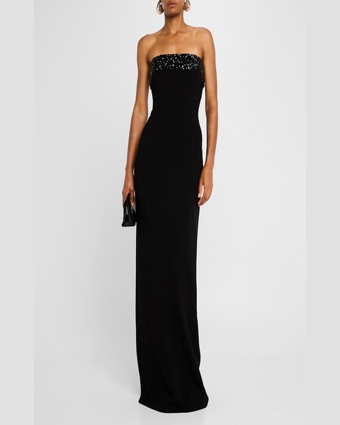 Elizabeth Embellished Strapless Gown