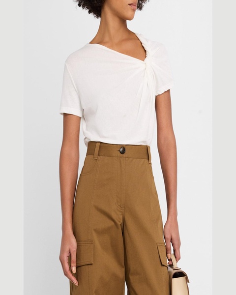 Liz Short-Sleeve Twist Top
