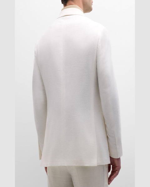 Men's Textured Silk Blazer