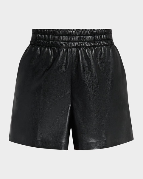 Kam Vegan Leather Shorts