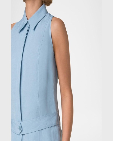 Kent Collar Midi Linen Shirt Dress