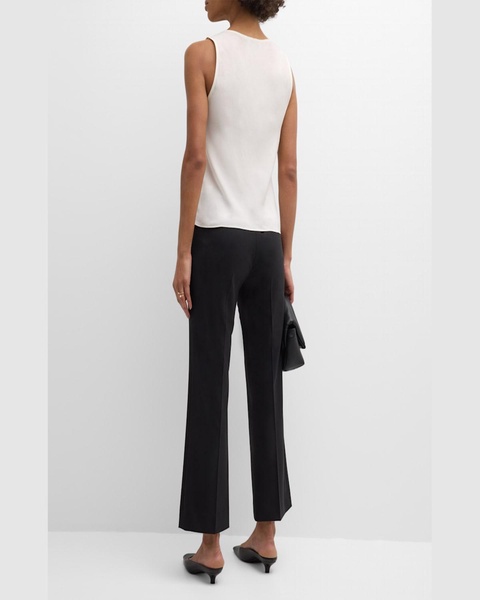 Cropped Kick-Flare Seasonless Wool Trousers