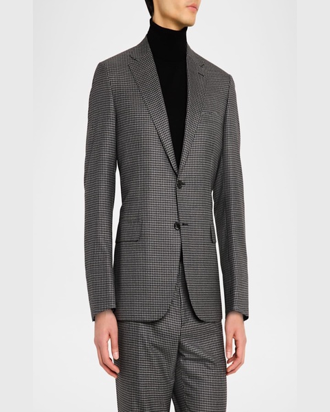 Men's Wool Check Suit