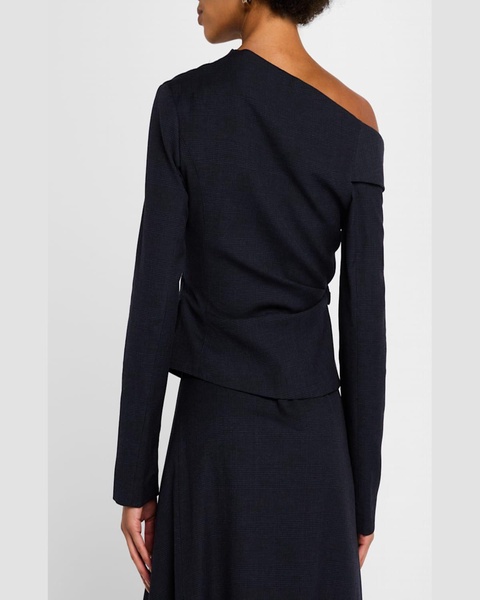 Skyla Asymmetric Long-Sleeve Top