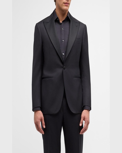 Men's Wool Diamond Weave Tuxedo
