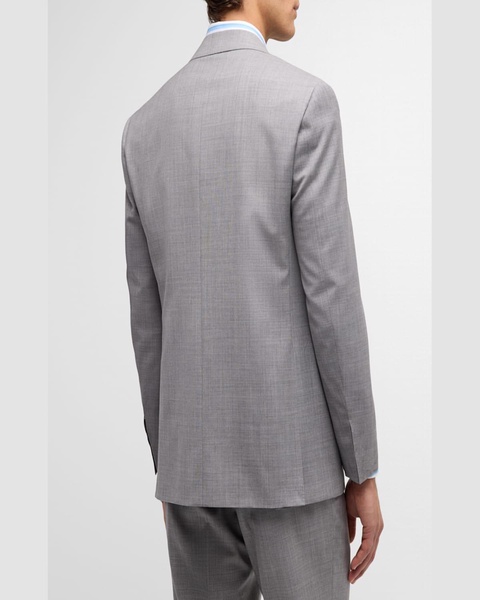Men's Super 130s Wool Heathered Suit