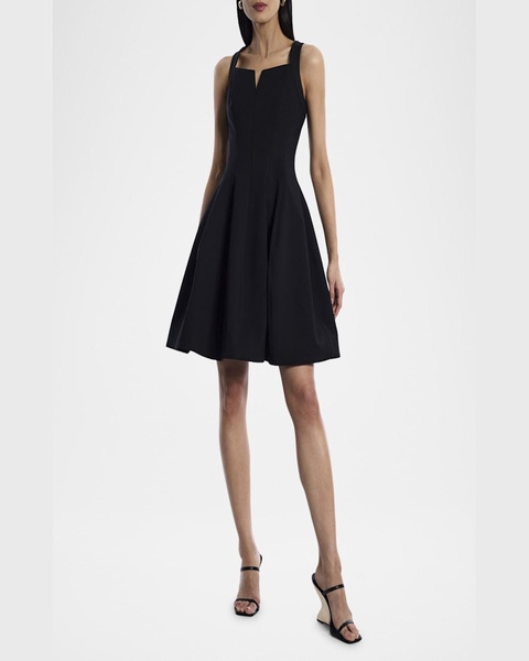 Tulip Pleated Fit-&-Flare Dress