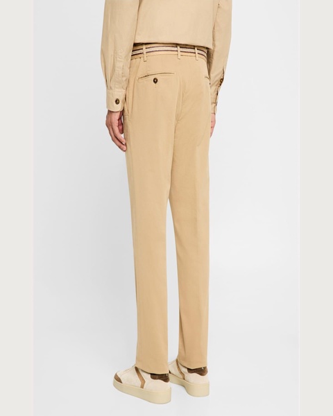 Men's Straight Fit Flat-Front Pants