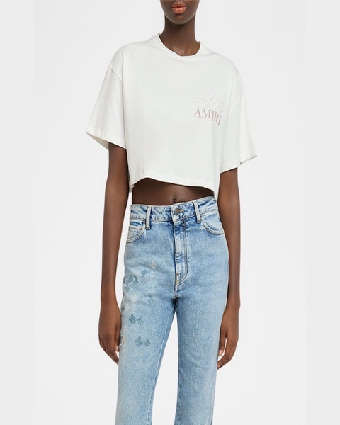 Amiri Starburst Crop T-Shirt
