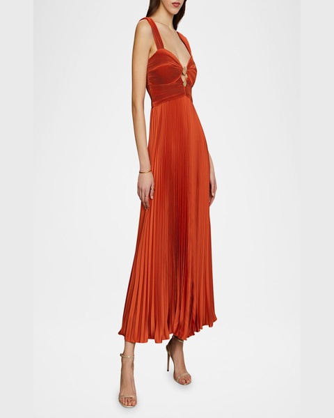 Gisella Pleated Midi Dress