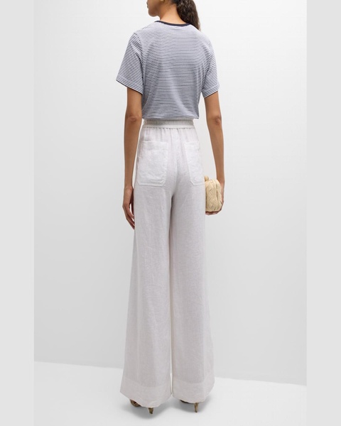 Holden Wide-Leg Linen Pants