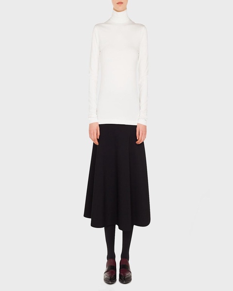 Turtleneck Long-Sleeve Modal-Stretch Top
