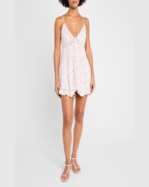 Alonna Cotton Floral Mini Dress
