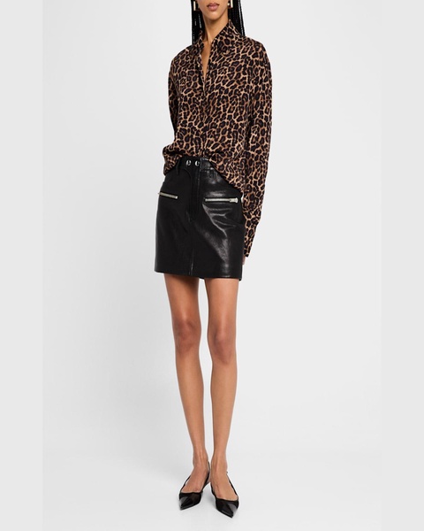 Bridget Leopard Georgette Blouse