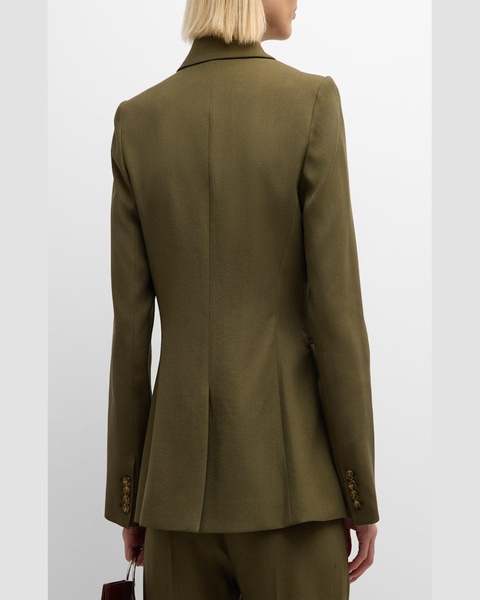 Two-Button Twill Blazer
