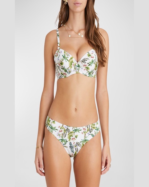 Daffodil-Print Judy Bikini Top (D-DD Cup)