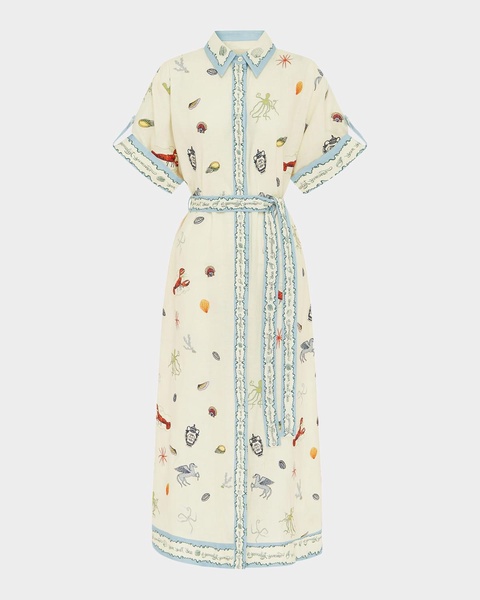 Sandy Embroidered Shirtdress